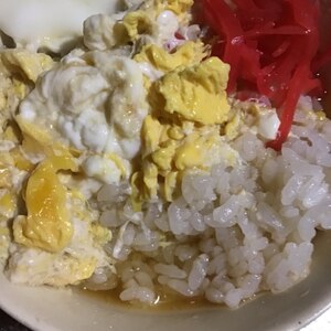 きざみあげのあっさり京風卵とじ丼